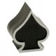 TRIK TOPZ, VALVE STEM CAPS SPADE BLACK